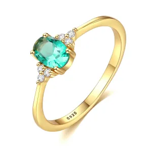 GFR006 - Simple S925 Gemstone Ring