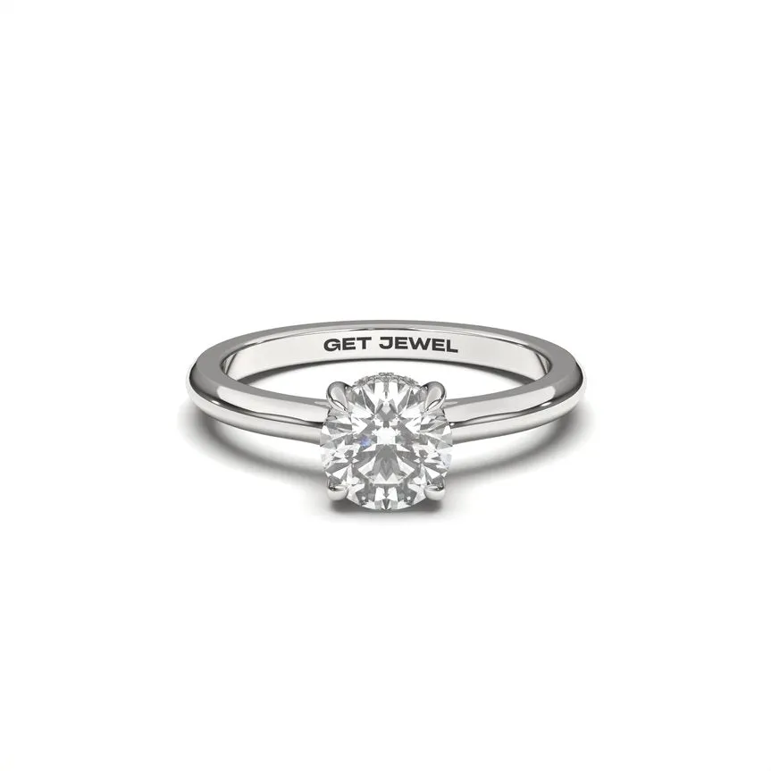 GLORY - Round 4 Prongs Smooth Band