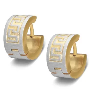 Gold Greek Huggies