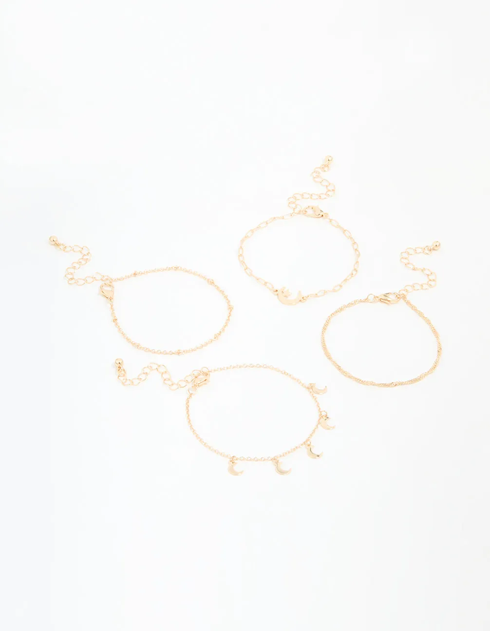 Gold Moon Celestial Bracelets 4-Pack