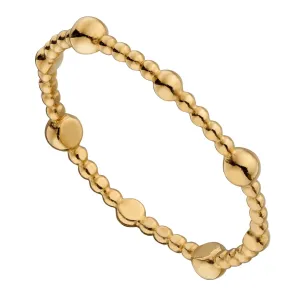 Gold Plated Beaded Band Ring
