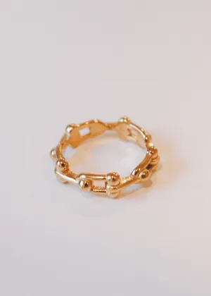 Gold Simple Chain Ring