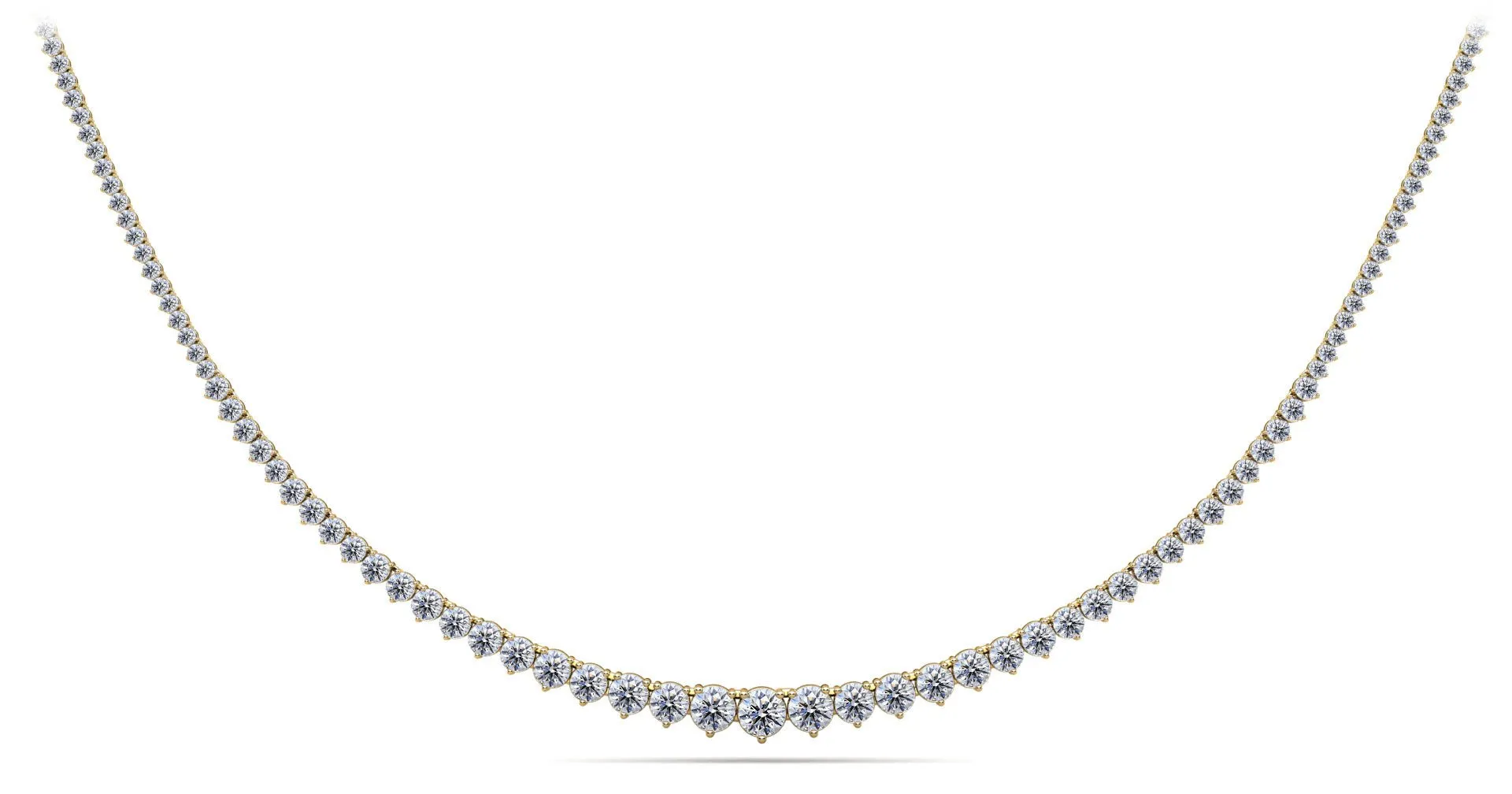 Graduated Red Carpet Diamond Necklace with 25.02 ct.(finished)