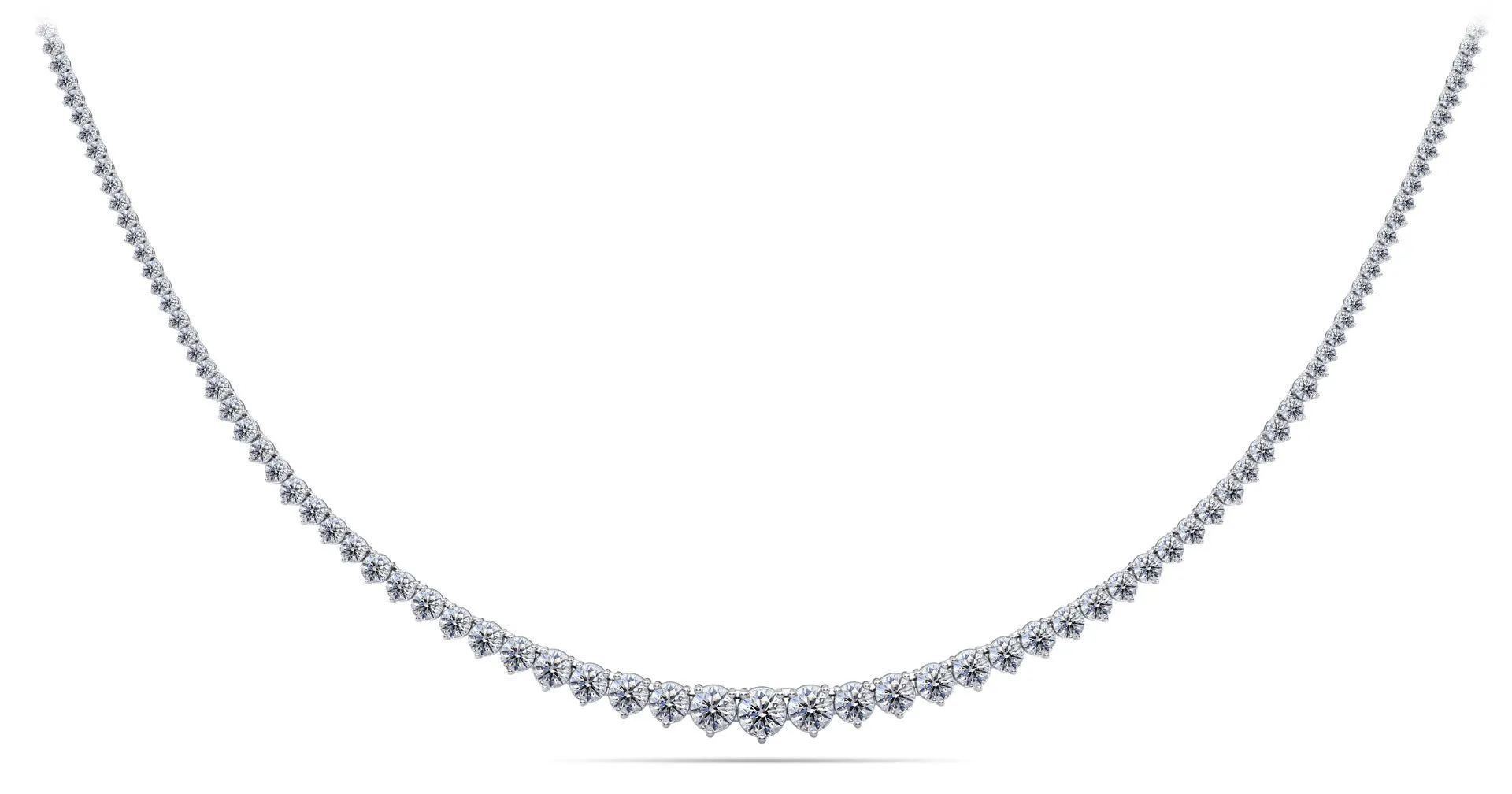 Graduated Red Carpet Diamond Necklace with 25.02 ct.(finished)