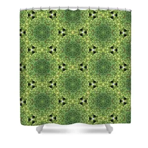 Green Mandala  - Shower Curtain