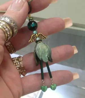 Guardian Faeries or Angels Pendant, Wire Wrap Jewelry Tutorial