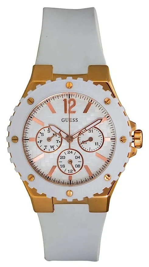 Guess Overdrive Analog White Dial Women's Watch W10614L2