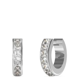 Guess Silver Small Huggie Earrings