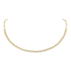 Gumuchian Bezel Set Diamond Moonlight Necklace