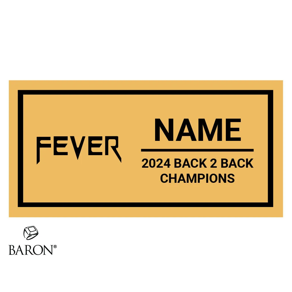GymTyme Fever Cheer 2024 Championship Black Standard Window Ring Box