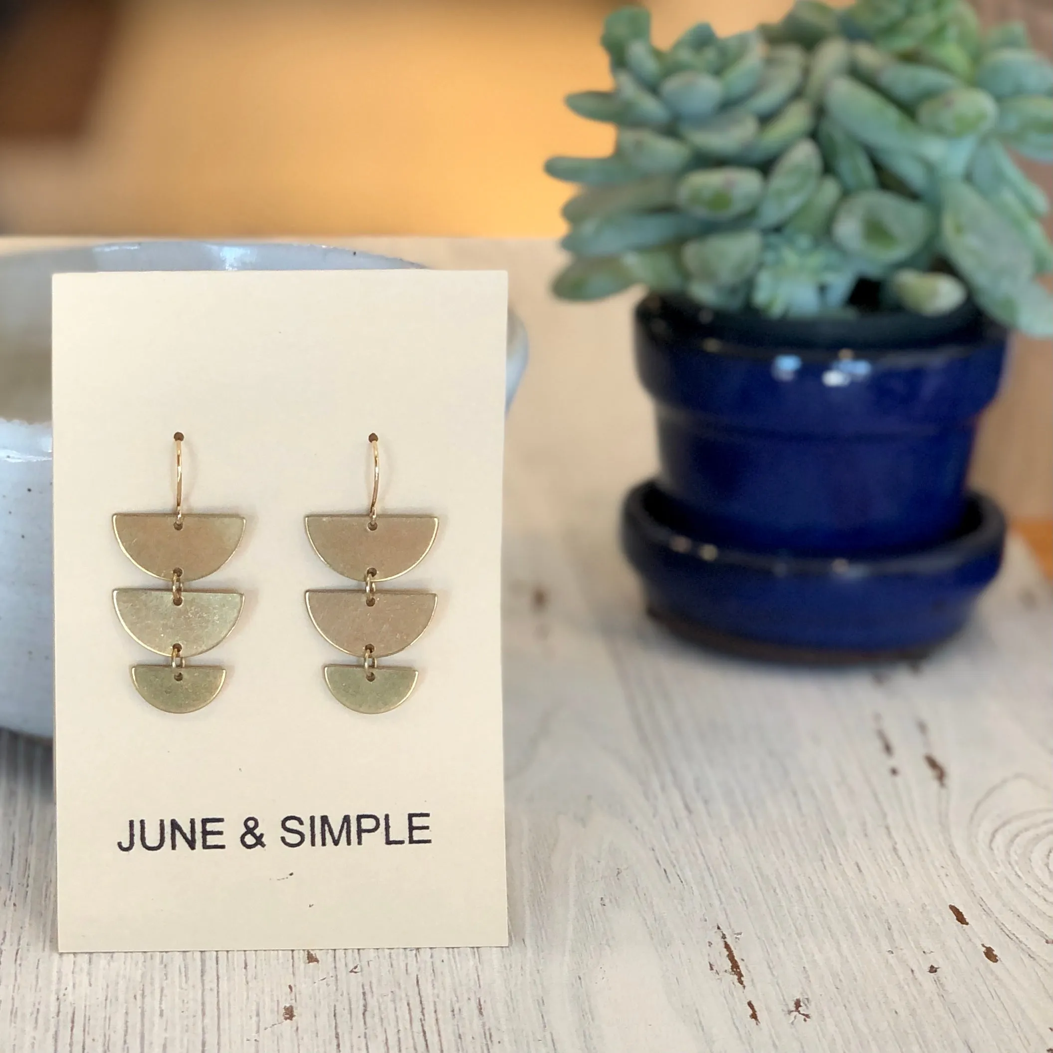 Half moon earrings