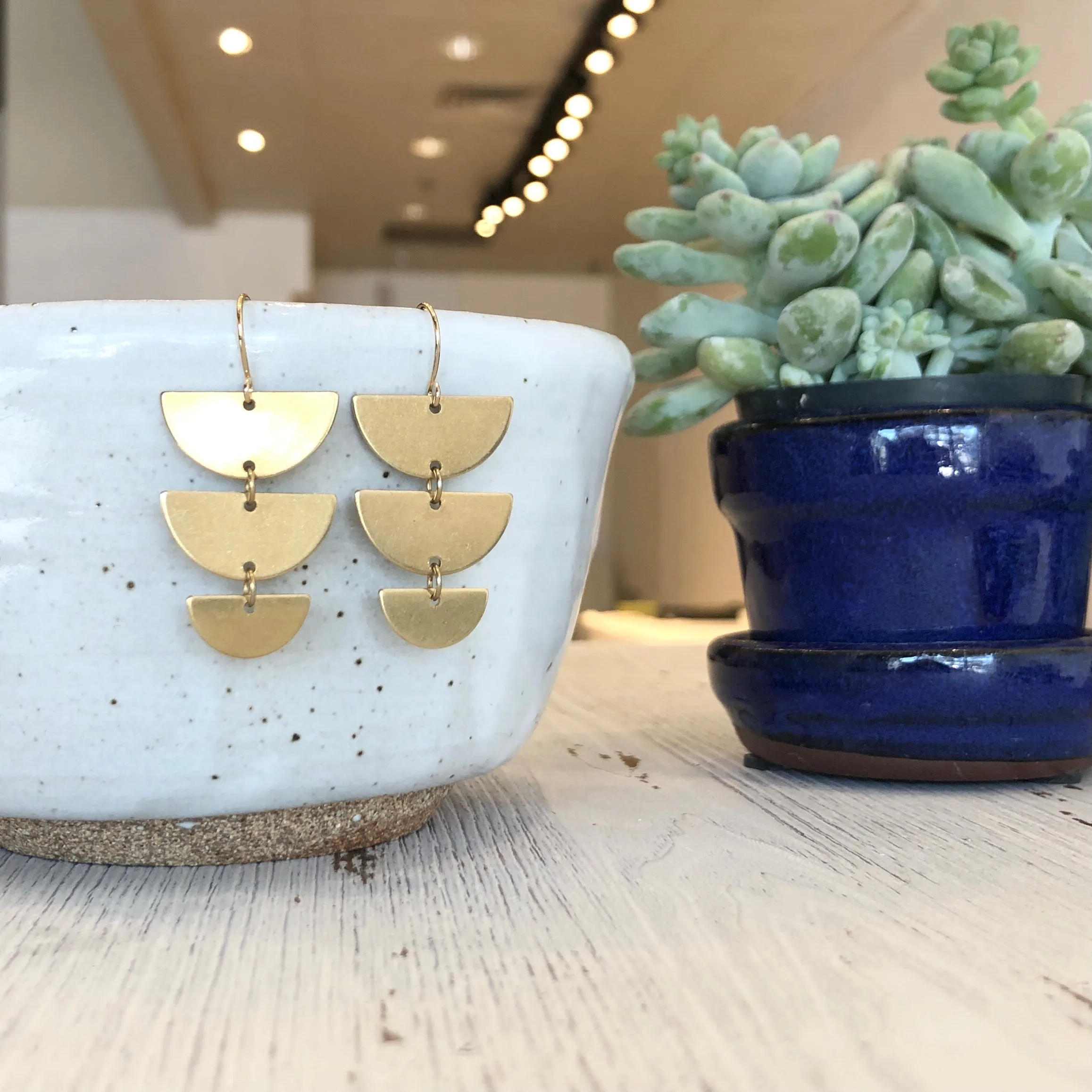 Half moon earrings