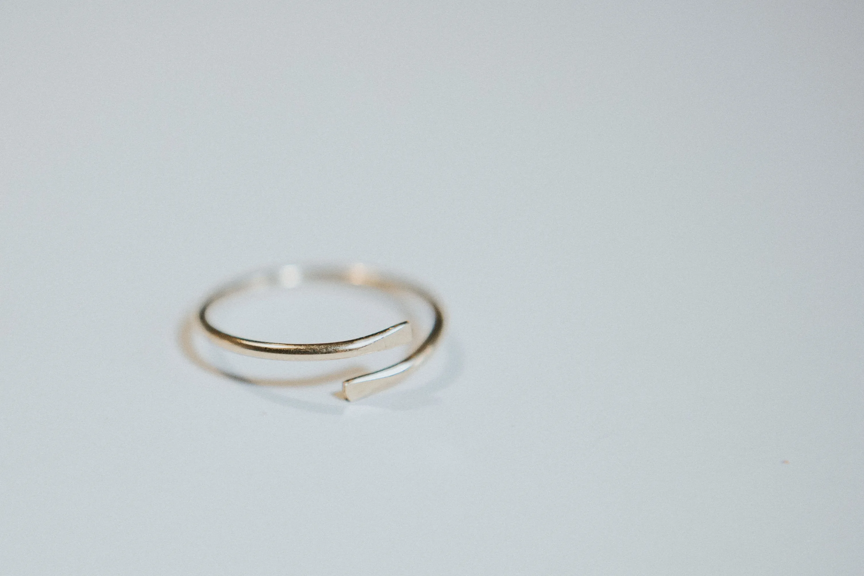 Hammered Adjustable Stacking Ring