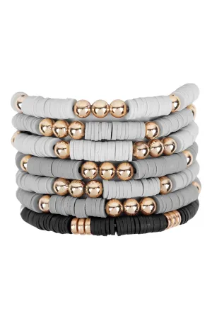 HDB3344 - FIMO MULTI LINE STRECHABLE BRACELET