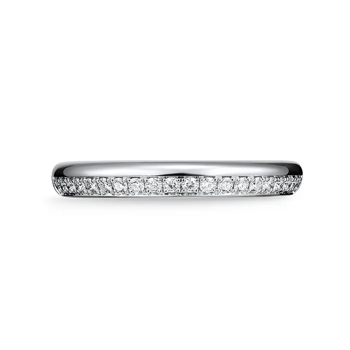 Hearts On Fire Barre 18K White Gold Pave Diamond Band