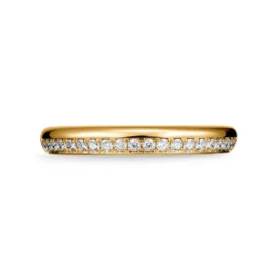 Hearts On Fire Barre 18k Yellow Gold Pave Diamond Band