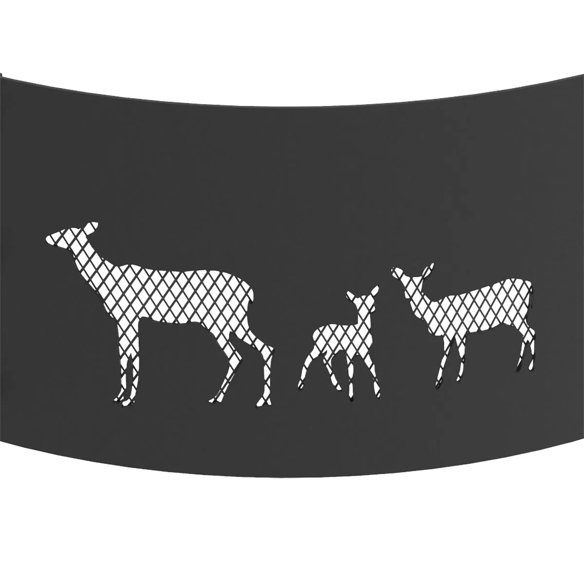 Heavy Gauge 36 in. Round x 12 in. High Elk Decorative Steel Fire Ring