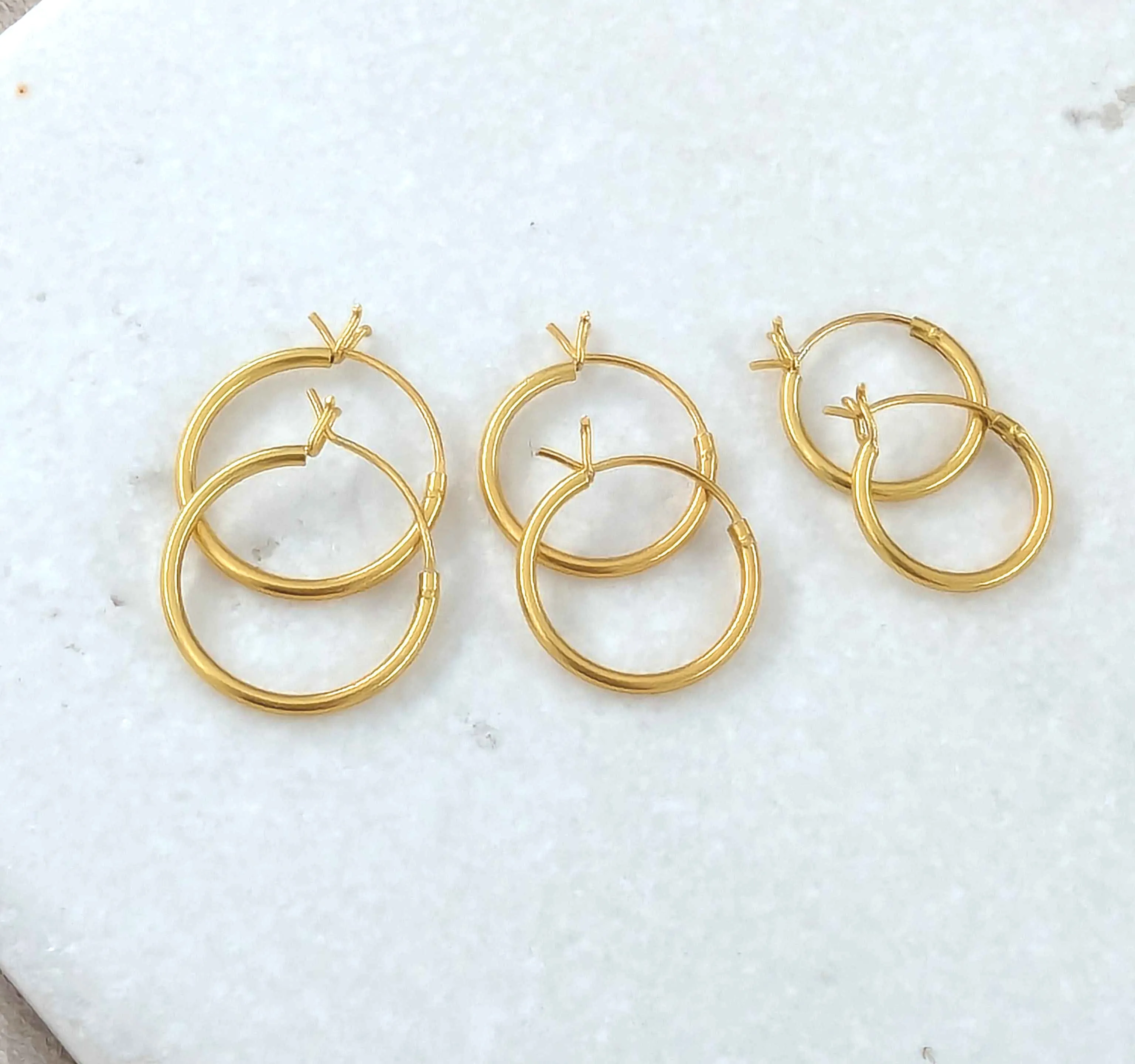Hoop Earrings Set- Huggie Hoop Earrings