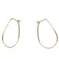 Hoop Earrings - Small Teardrop - Silver