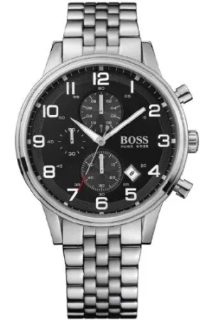 Hugo Boss Chronograph Black Dial Stainless Steel Men's Watch 1512446