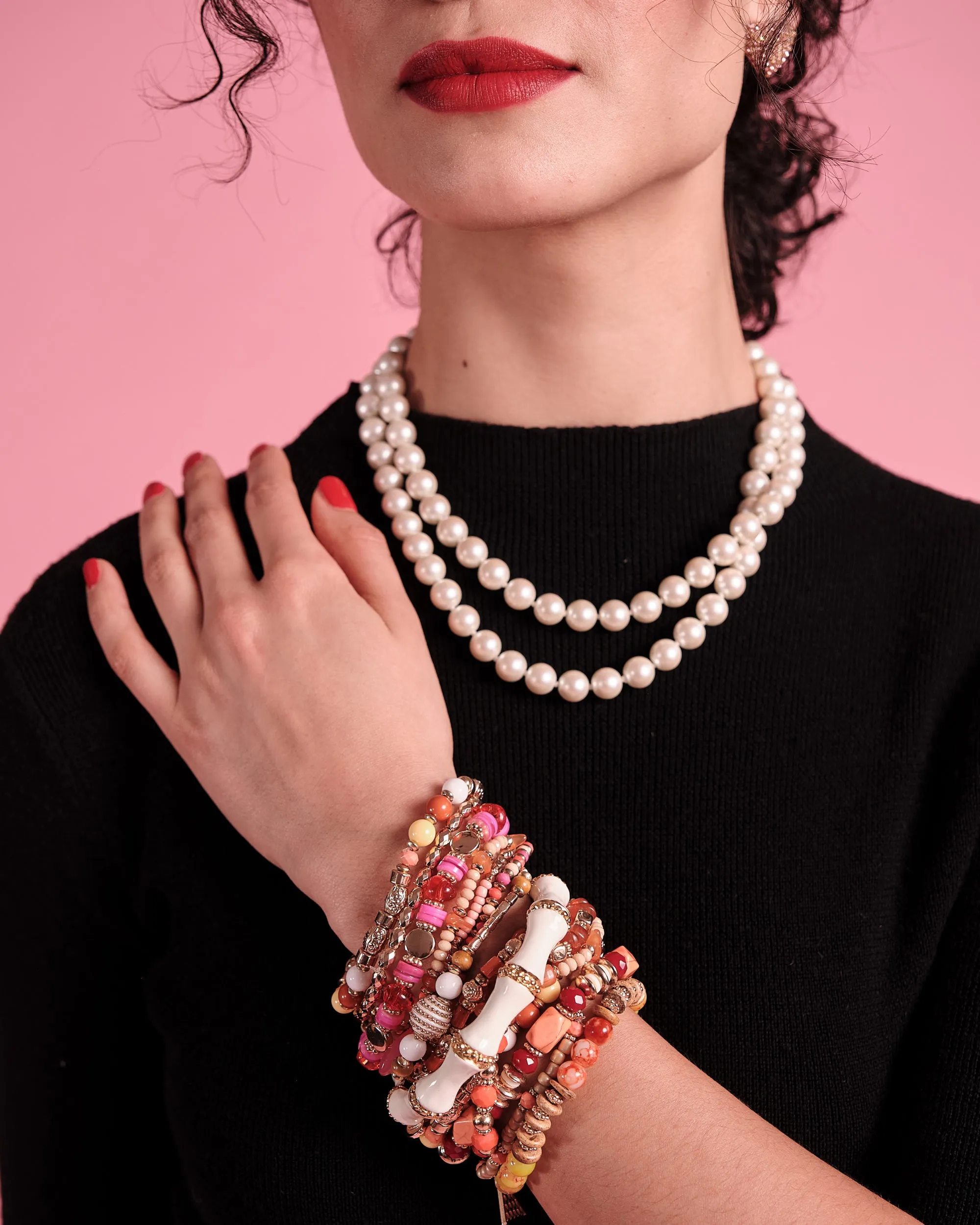 Ibiza Beaded Stacked Bracelet