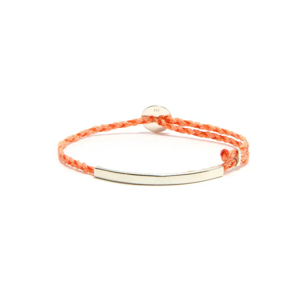 ID Signature Bracelet in Tangerine Fleck