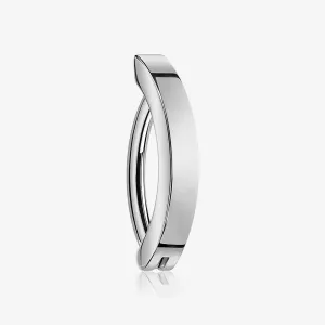Implant Grade Titanium Minimalist Curved Bar Belly Clicker