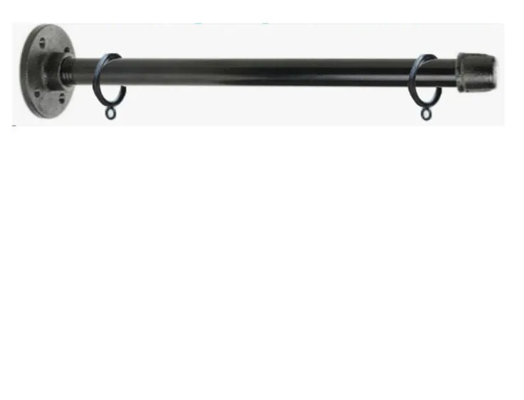 Industrial Pipe Bracket with Adjustable Rings for Custom Signage- 1/2" x 42"- BRACKET ONLY
