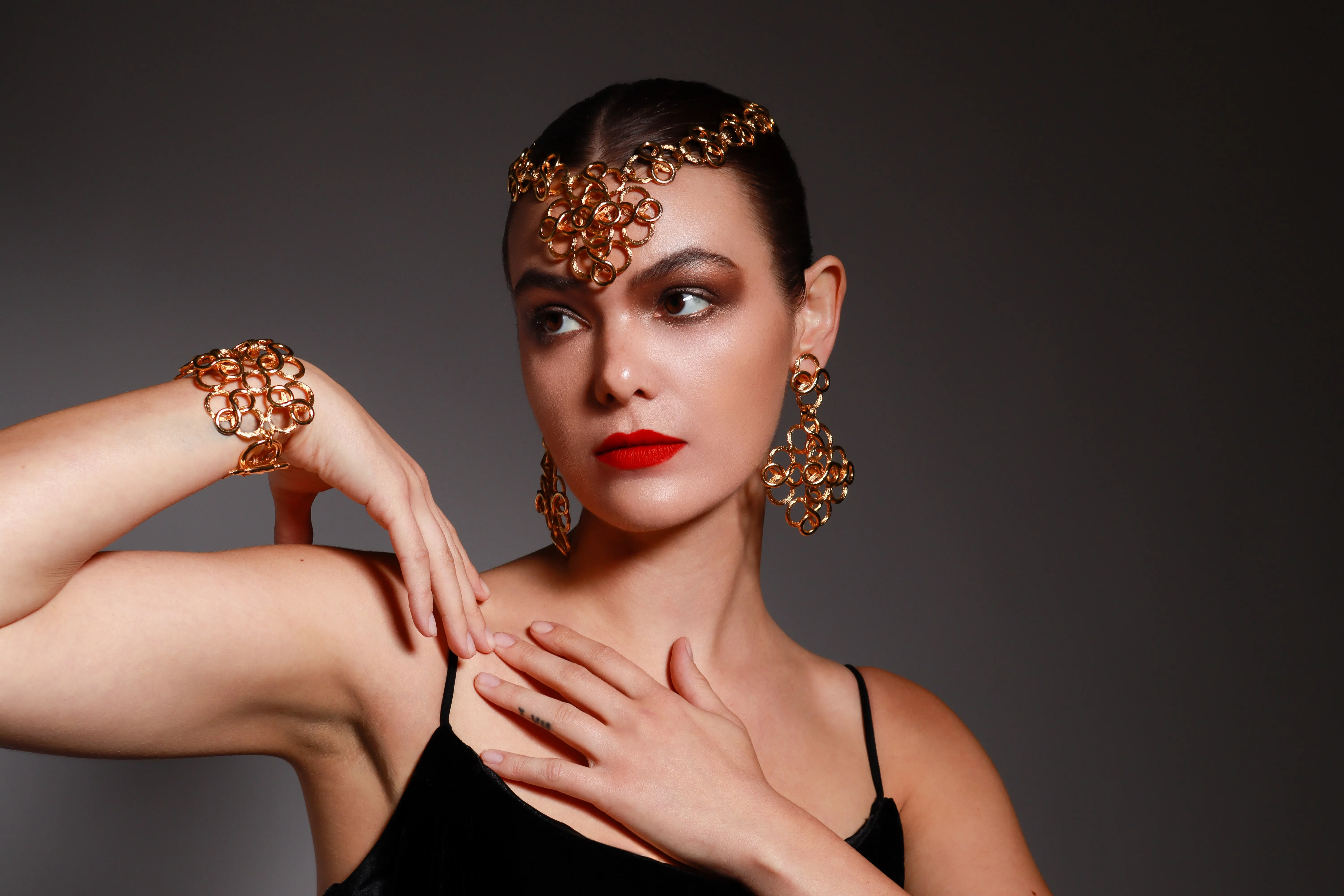 Infinity Coils Drop Earrings