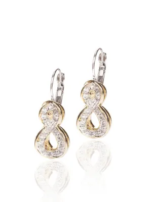 Infinity Collection Pavé French Wire Earrings