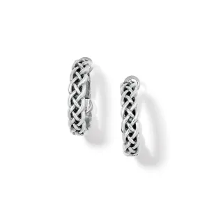 Interlok Braid Small Hoop Earrings - JA8890