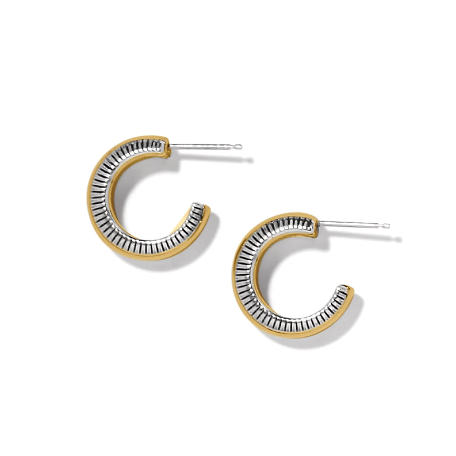 Interlok Noir Small Hoop Earrings - JA9899