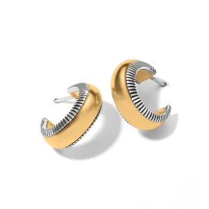 Interlok Noir Small Hoop Earrings - JA9899