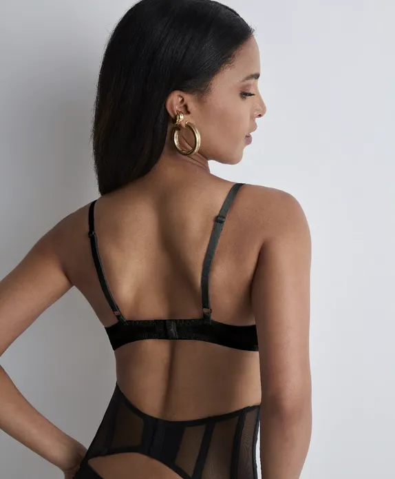 Into The Groove Underwired Triangle Bra In Black - Aubade