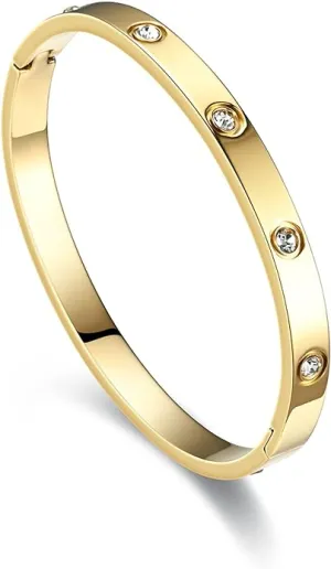 It's Love Bracelet with Crystals