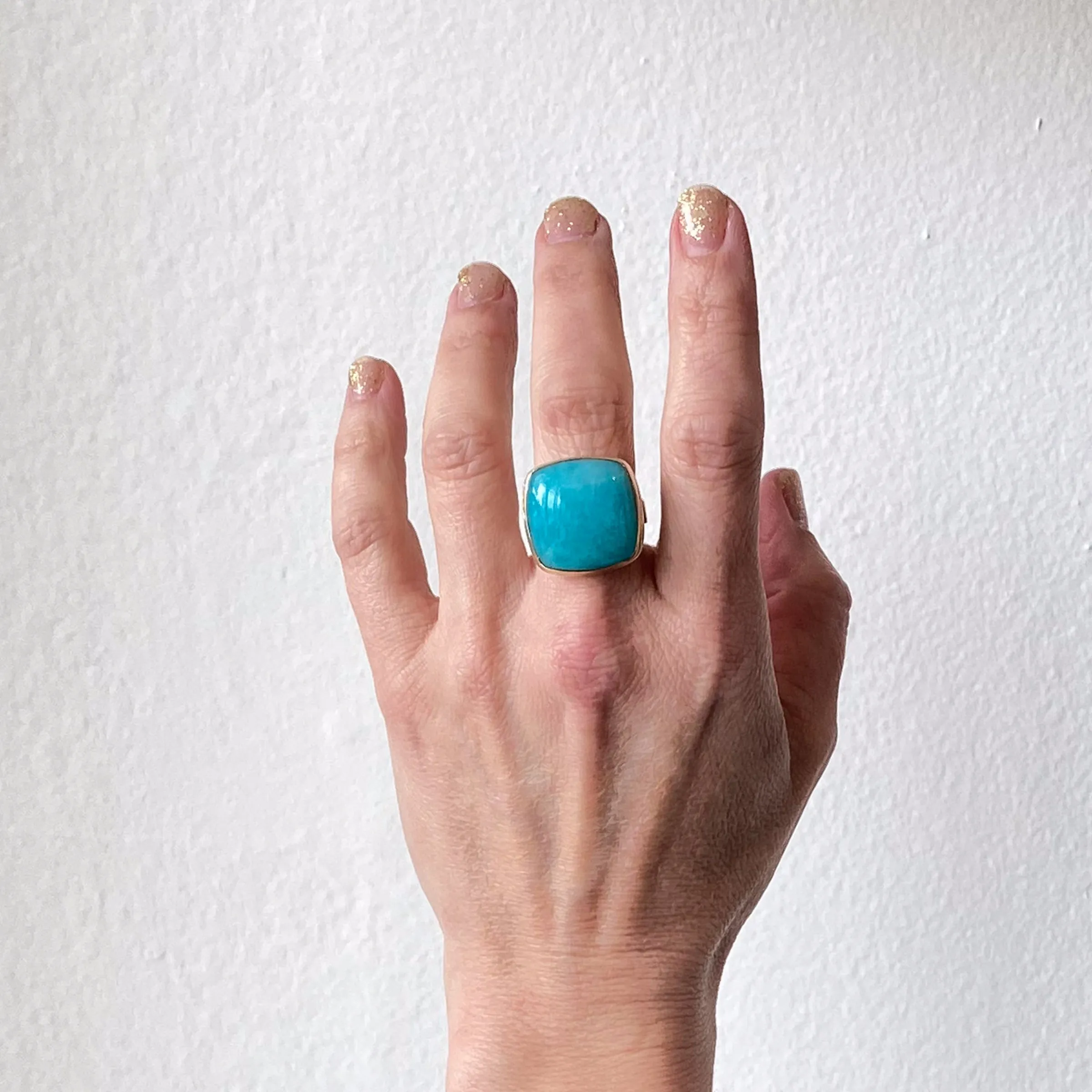 Jamie Joseph Large Square Amazonite Ring