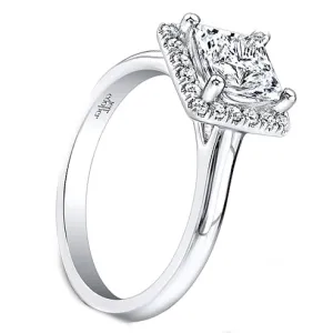 Jeff Cooper Pave Halo Diamond Engagement Ring