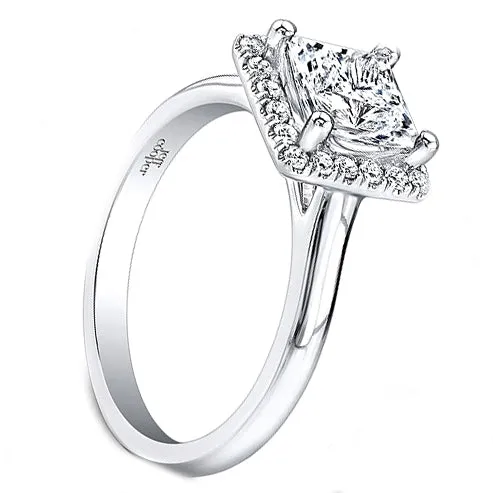 Jeff Cooper Pave Halo Diamond Engagement Ring