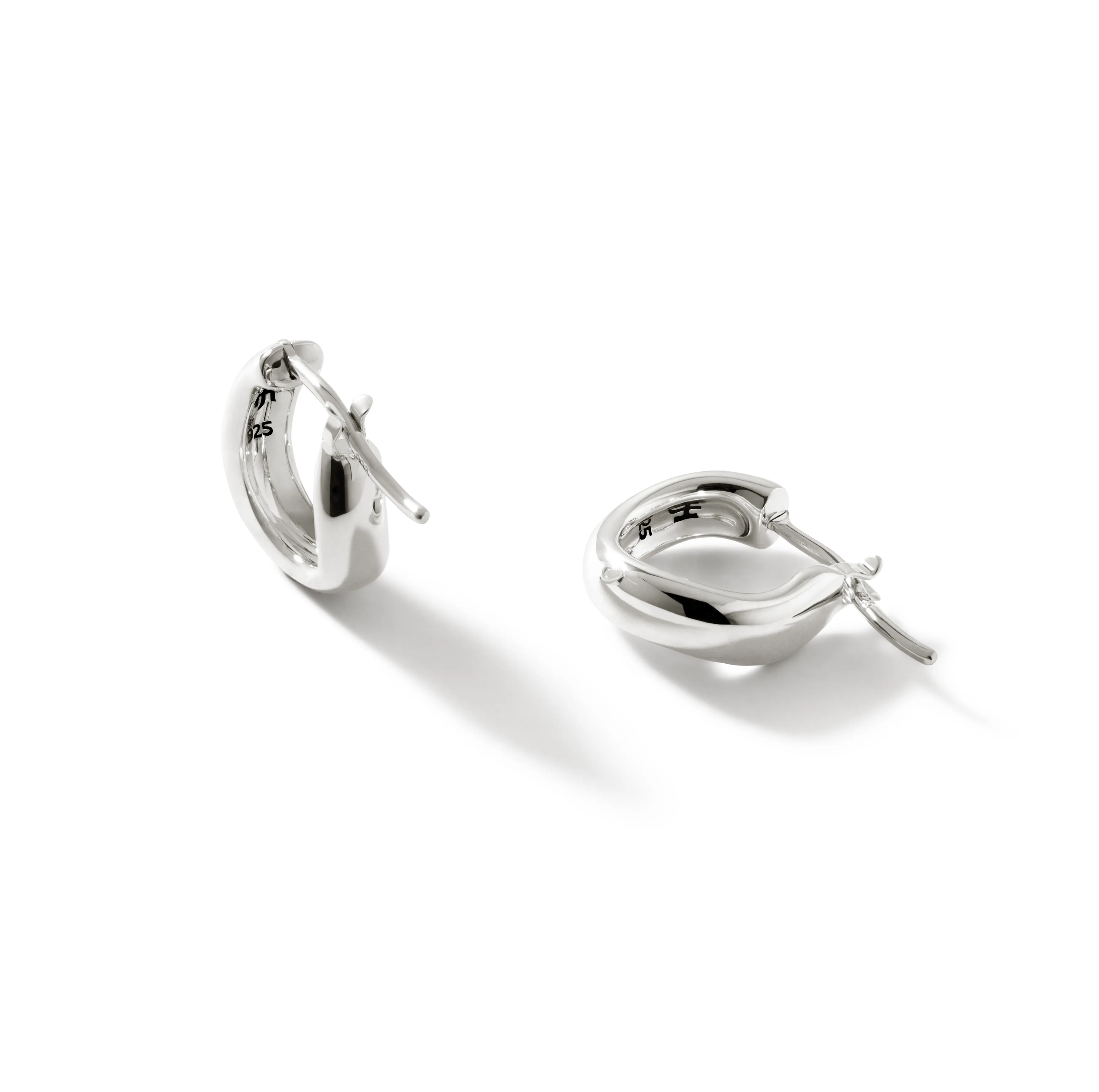 John Hardy Surf Silver Extra Small Hoop Earrings