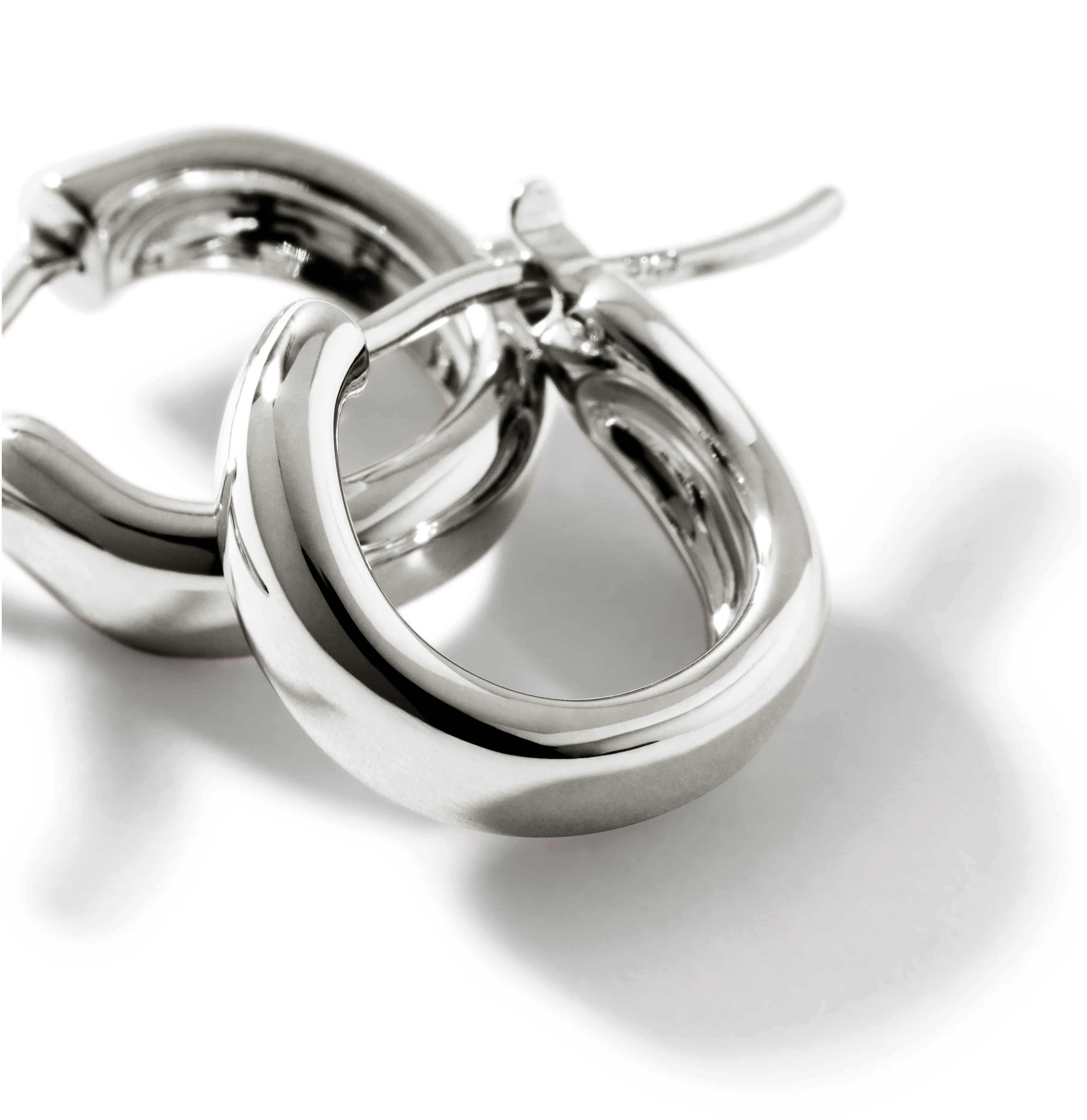 John Hardy Surf Silver Extra Small Hoop Earrings