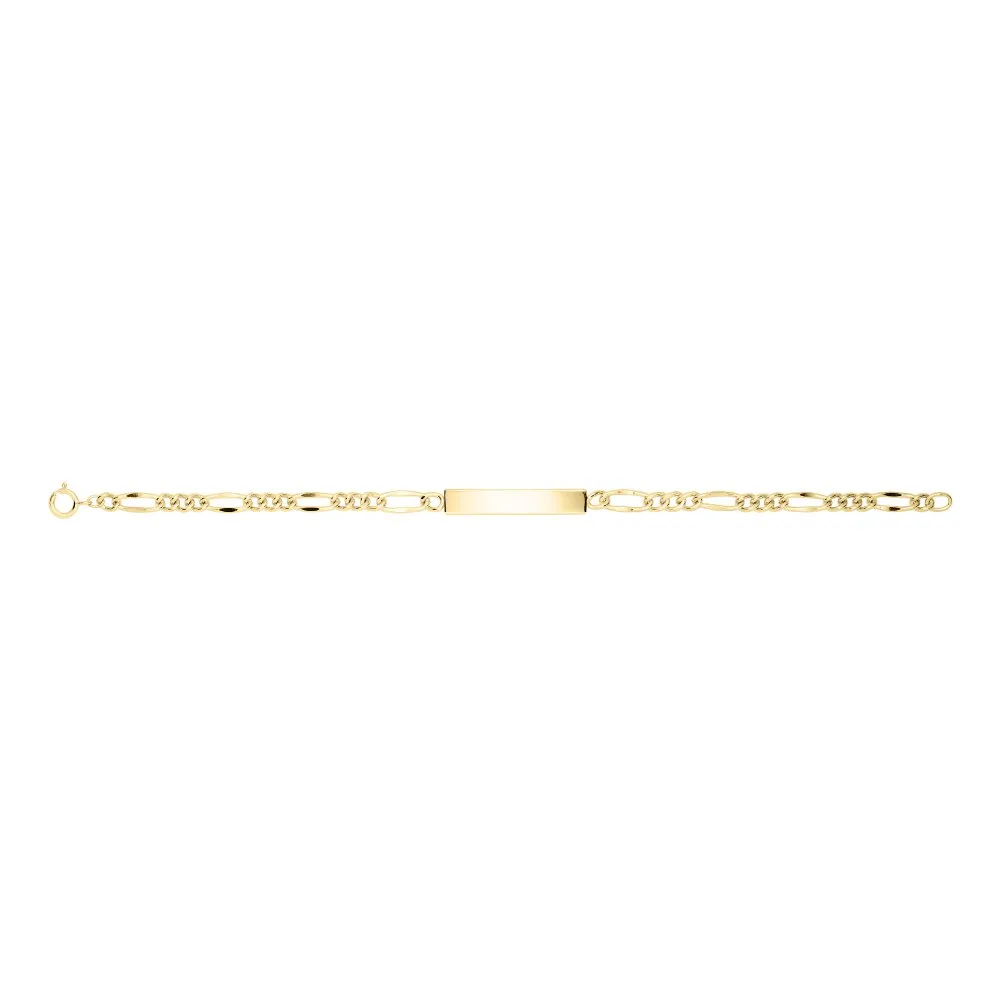 Kiddie Kraft 14K Yellow Gold Filled Figaro ID Baby Bracelet