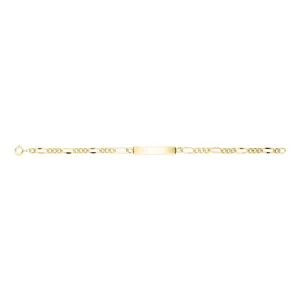Kiddie Kraft 14K Yellow Gold Filled Figaro ID Baby Bracelet