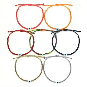 Kids Evil Eye Braided Bead Bracelet