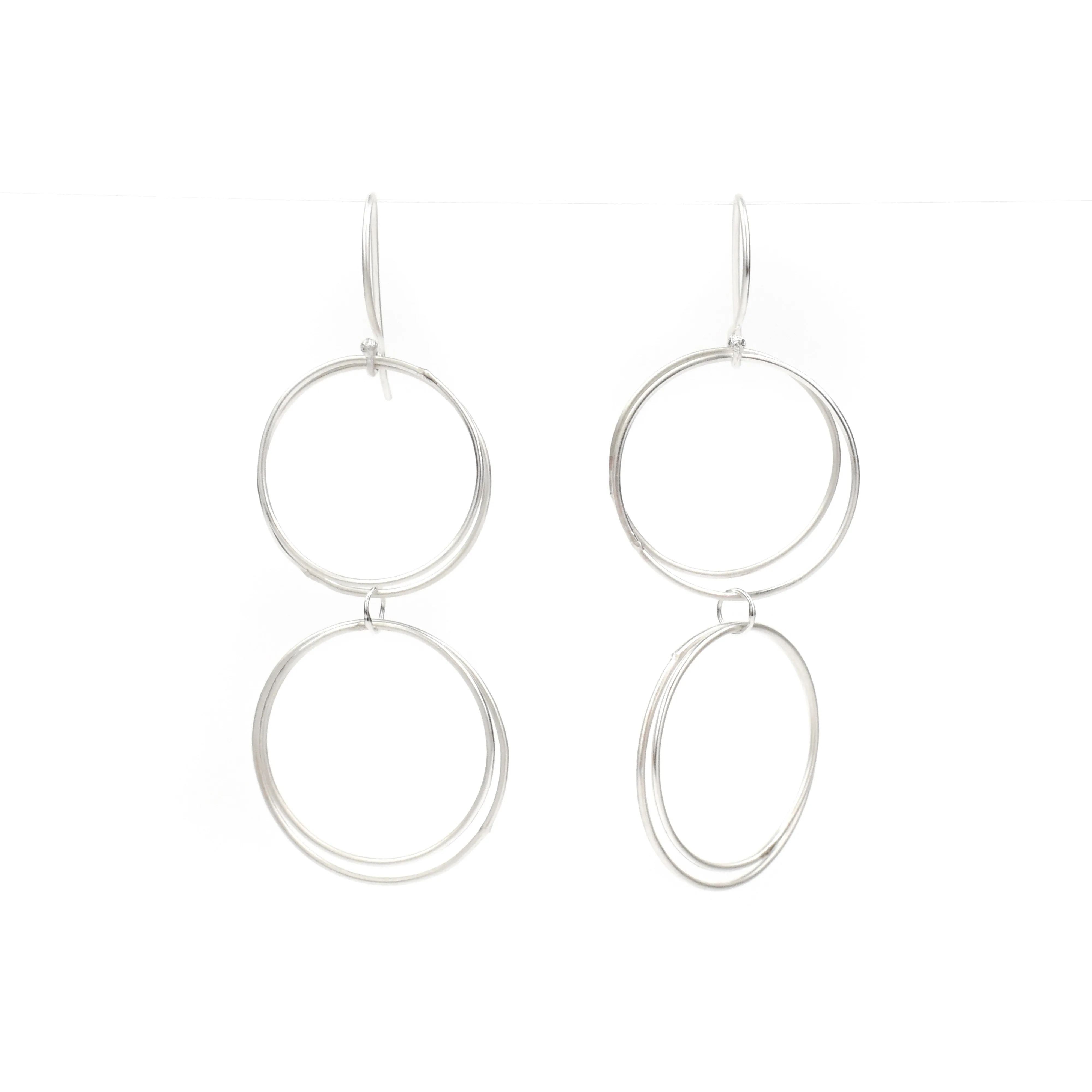 Kyla Katz Double Circle Drop Earrings