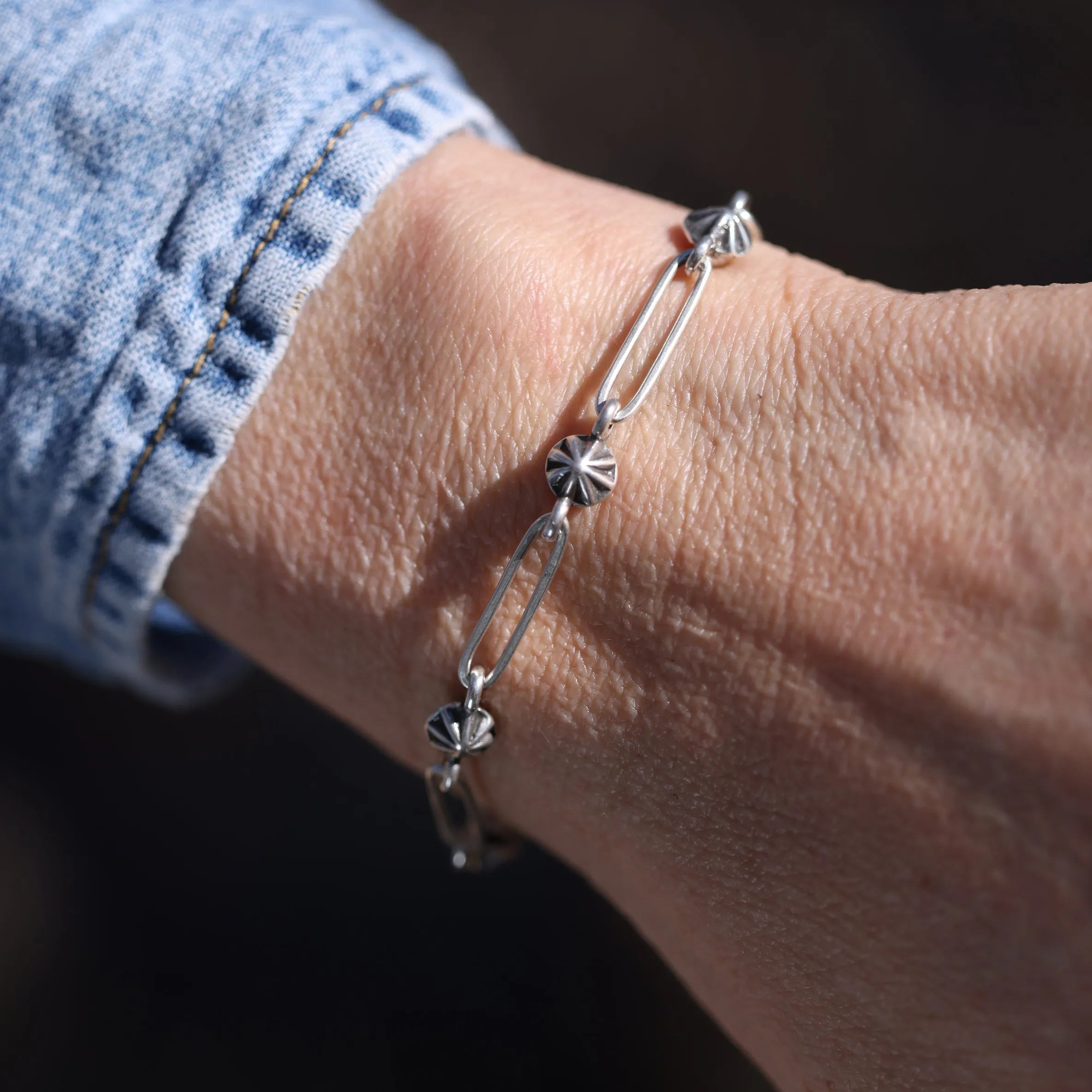 La Bala Chain Bracelet with Sleeping Beauty Turquoise