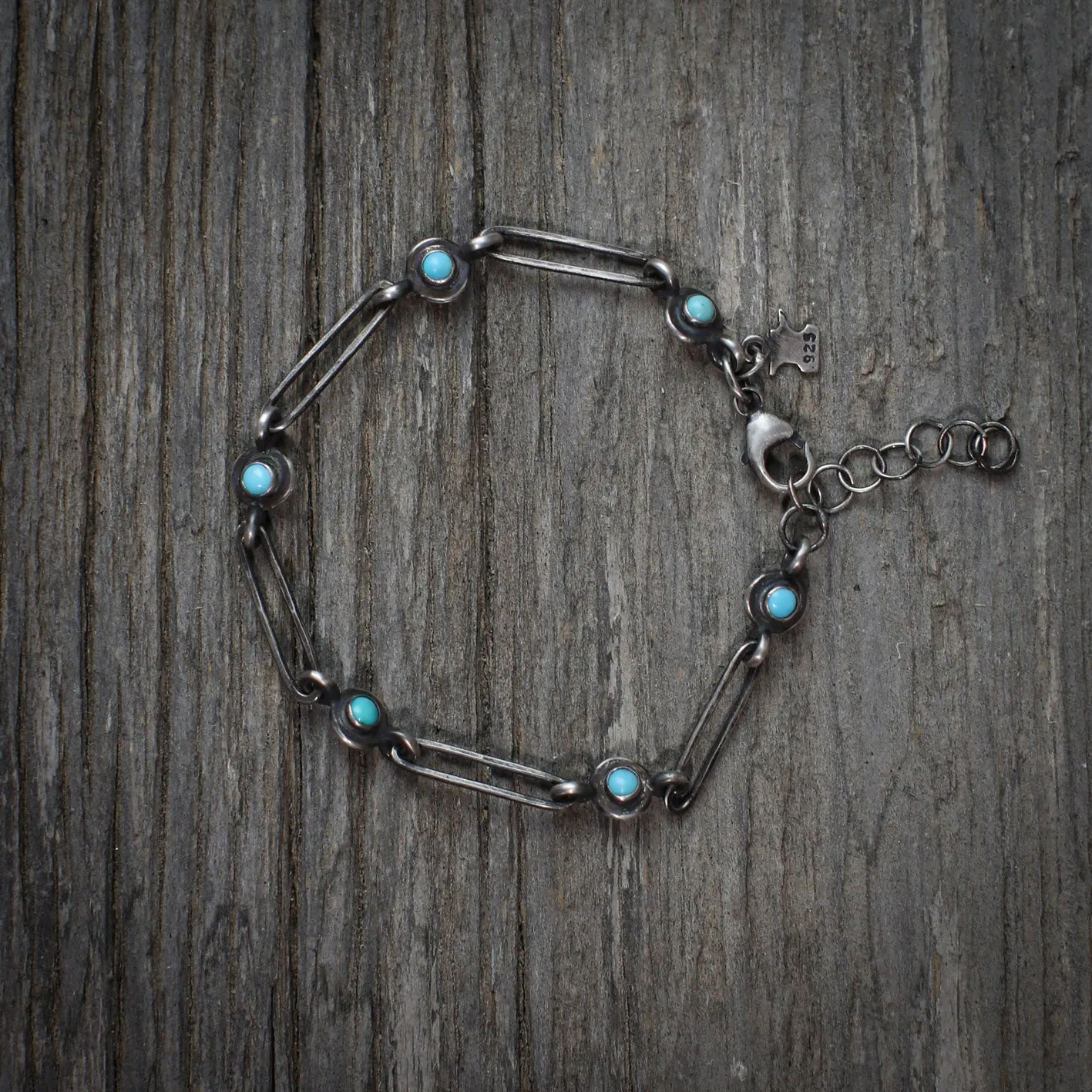 La Bala Chain Bracelet with Sleeping Beauty Turquoise