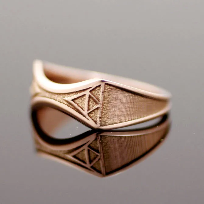 Ladies Zelda Wedding Band -14k Gold
