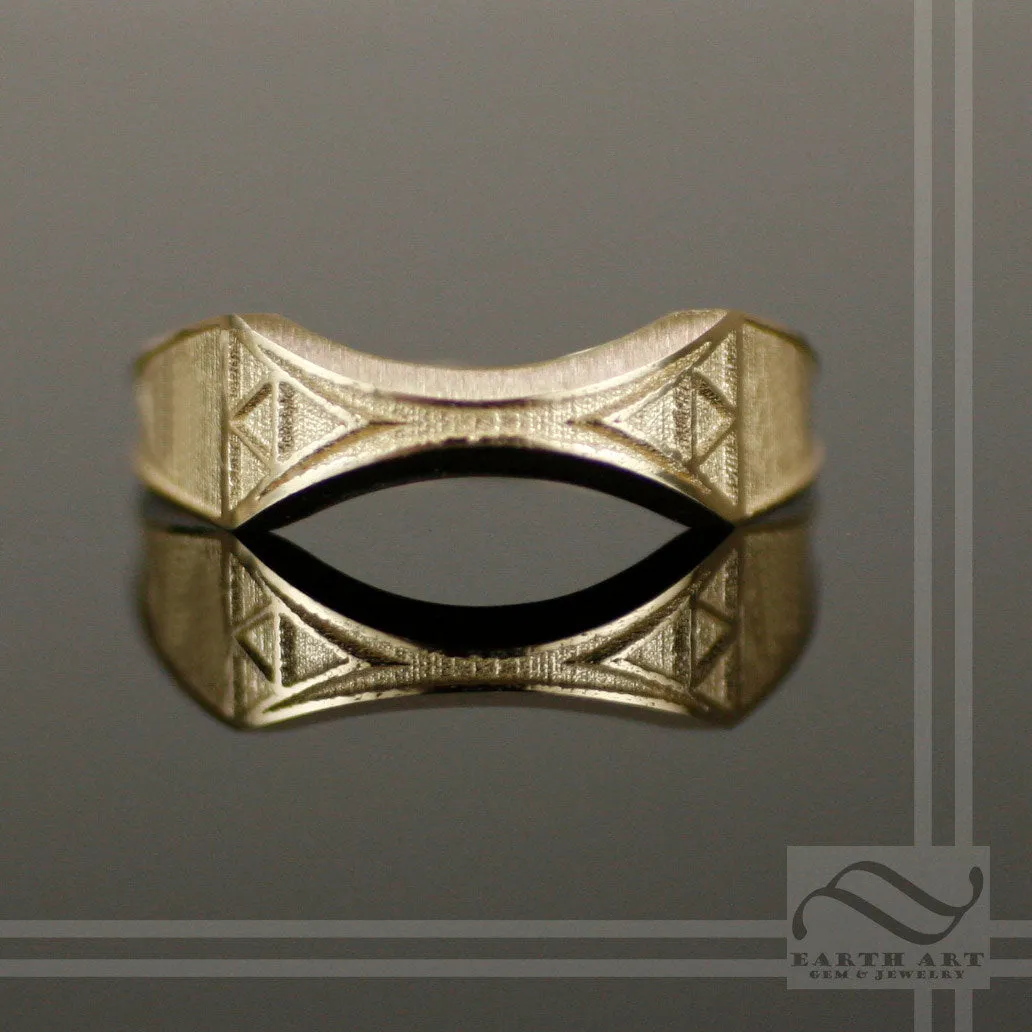 Ladies Zelda Wedding Band -14k Gold