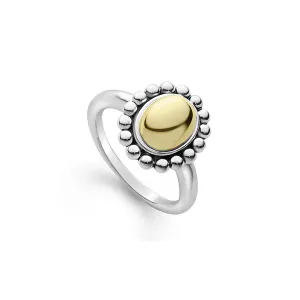 LAGOS High Bar Gold Caviar Dome Ring