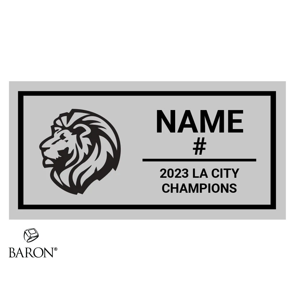 Lakeview Charter Girls Volleyball 2023 Championship Black Standard Window Ring Box